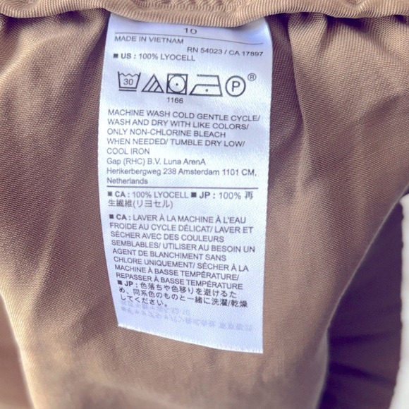 Banana Republic | Tencil Pull On 4”Inseam High Waist Tan Dressy Shorts - Picture 10 of 11